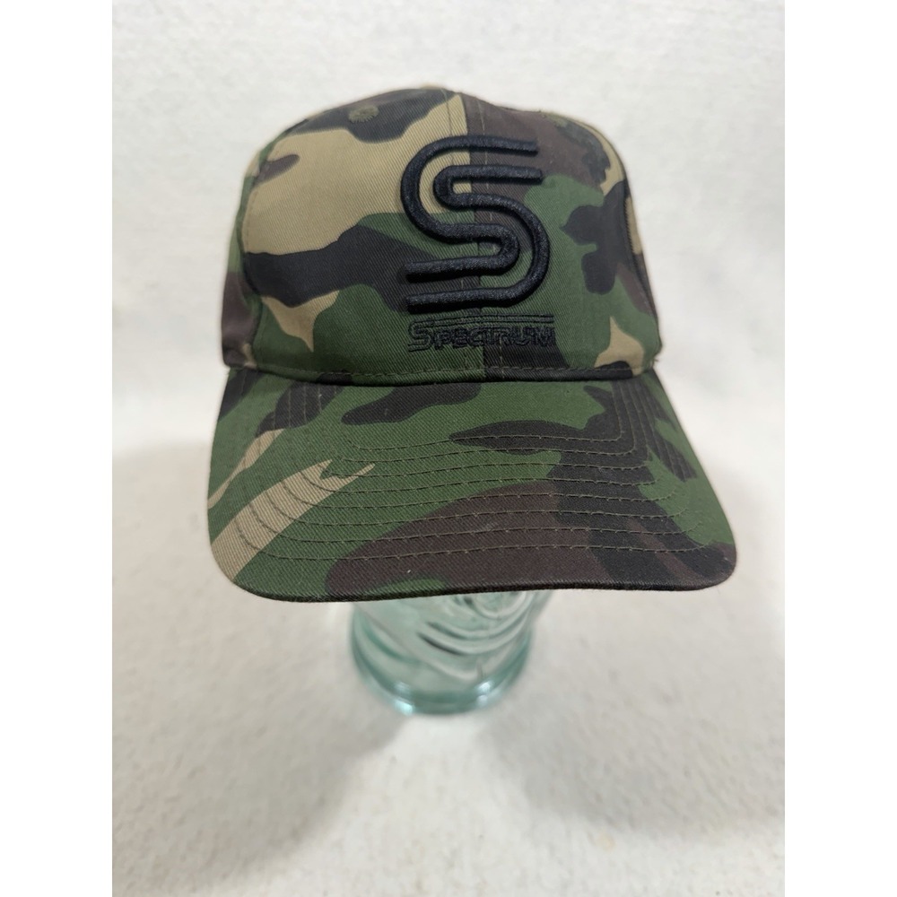 Spectrum Camo Baseball Cap Hook Loop Strap Woodland Tactical Streetwear Hat